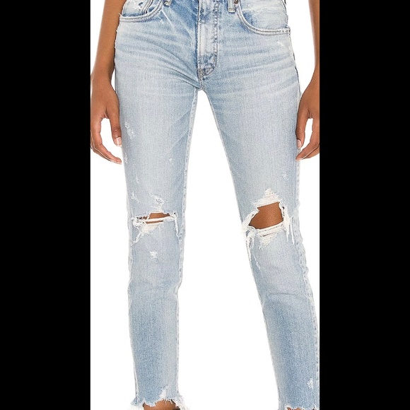 Moussy Altawoods Skinny Color: Light Blue size 26 - Picture 2 of 4